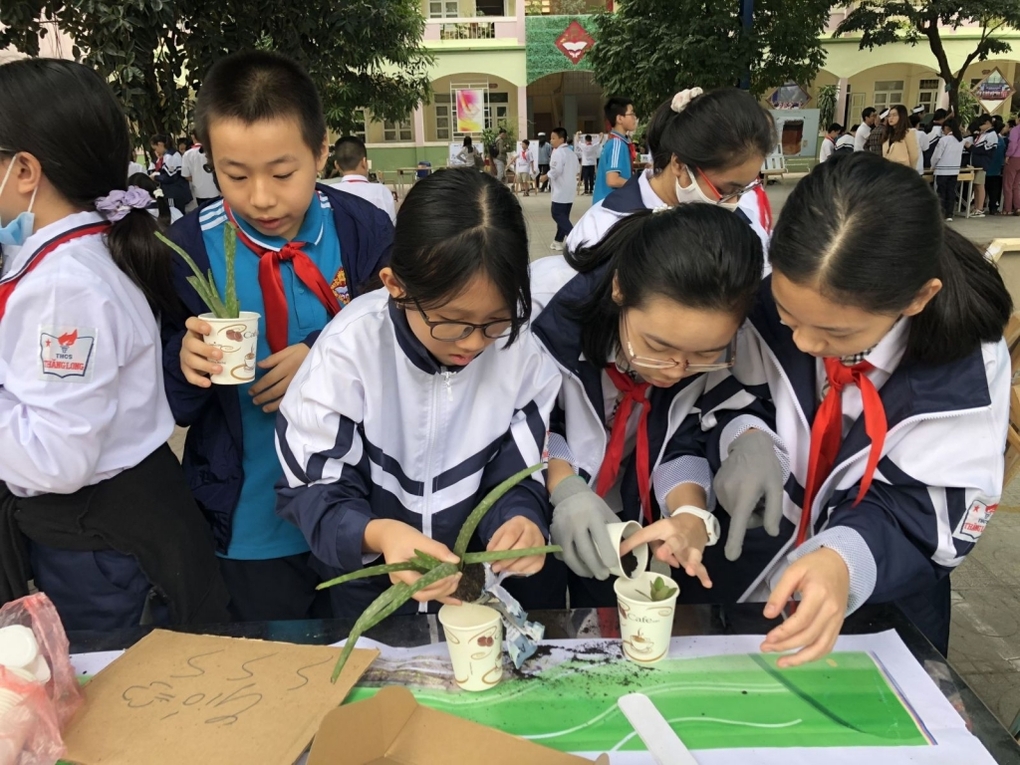 Triển lãm hệ sinh thái rừng của trường THCS Thăng Long