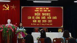 Hội nghị cán bộ, công chức, viên chức trường THCS Thăng Long năm học 2020 - 2021