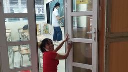 Công tác chuẩn bị chào đón học sinh trở lại trường