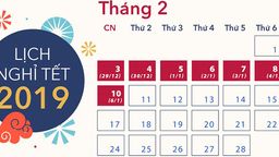 LỊCH NGHỈ TẾT NGUYÊN ĐÁN