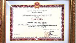 Trường THCS Thăng Long với công tác phòng chống dịch Covid-19 trên địa bàn phường Cống Vị