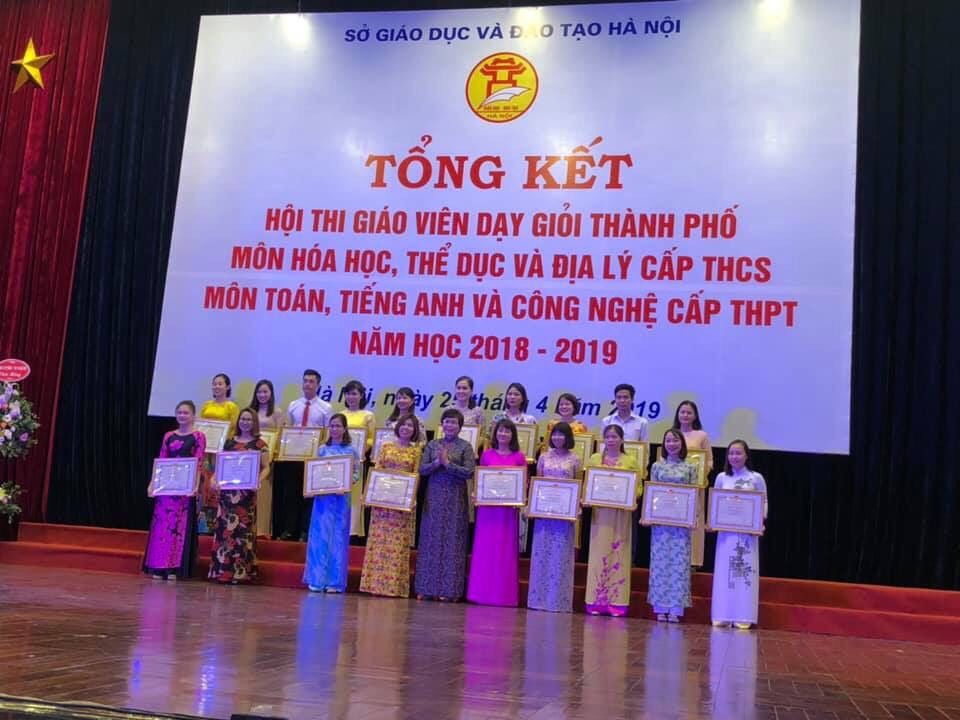 KẾT QUẢ HỘI THI GIÁO VIÊN DẠY GIỎI THÀNH PHỐ  NĂM HỌC 2018-2019