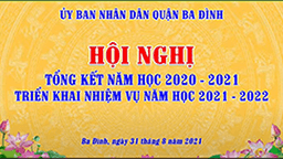 CB, GV trường THCS Thăng Long  tham dự Hội nghị tổng kết năm học 2020-2021 và triển khai nhiệm vụ năm học 2021-2022