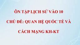 Ôn tập môn Lịch sử thi vào lớp 10