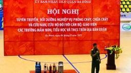 Bồi dưỡng nghiệp vụ phòng cháy chữa cháy và cứu hộ cứu nạn