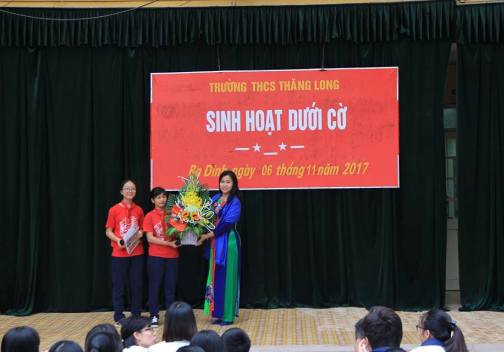 Sinh hoạt dưới cờ tháng 11/2017