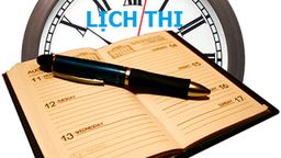 Lịch thi HKII năm học 2018 - 2019