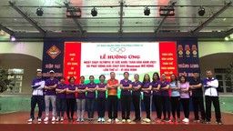 Thầy trò trường THCS Thăng Long hưởng ứng  Ngày chạy Olympic vì sức khỏe toàn dân năm 2021