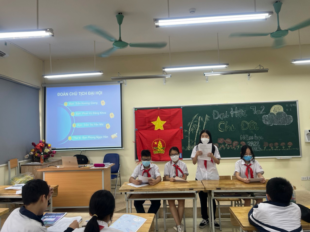 Đại hội chi đội 7A2 nhiệm kì năm học 2022 – 2023