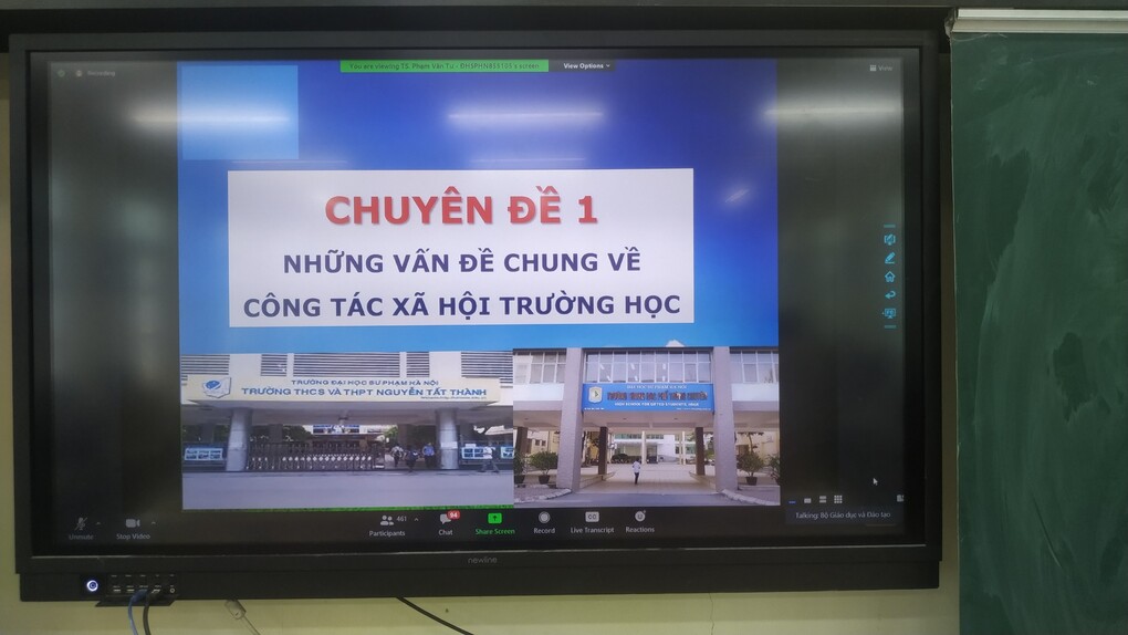 Tập huấn công tác xã hội trường học