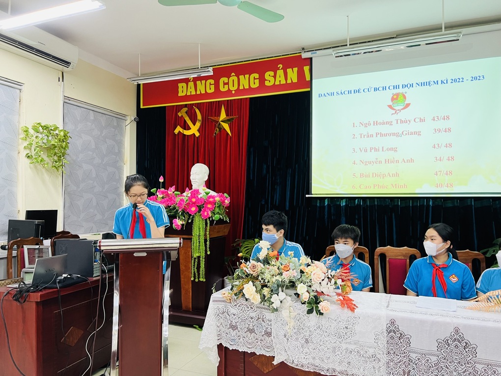 Chi đội 8A3 hoàn thành xuất sắc nhiệm vụ tổ chức Đại hội chi đội mẫu