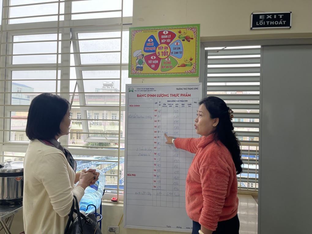 Đón đoàn kiểm tra liên ngành công tác đảm bảo an toàn thực phẩm bếp ăn tập thể trường học tại các cơ sở giáo dục trên địa bàn Thành phố Hà Nội năm 2022 - 2023