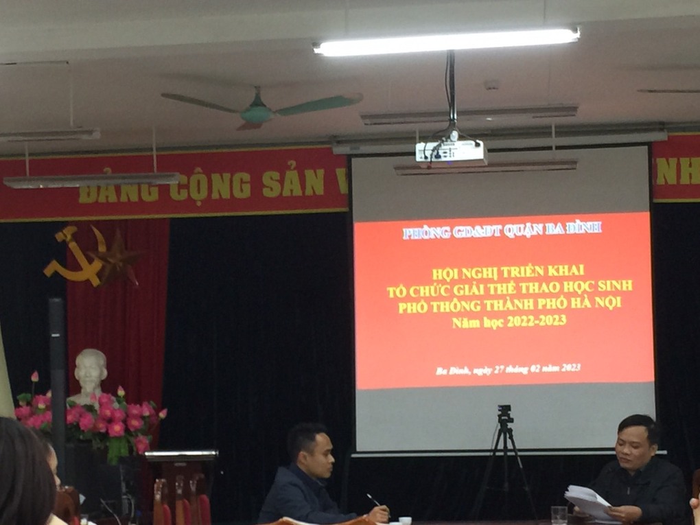 Hội nghị triển khai tổ chức giải thể thao học sinh phổ thông thành phố Hà Nội năm học 2022 - 2023