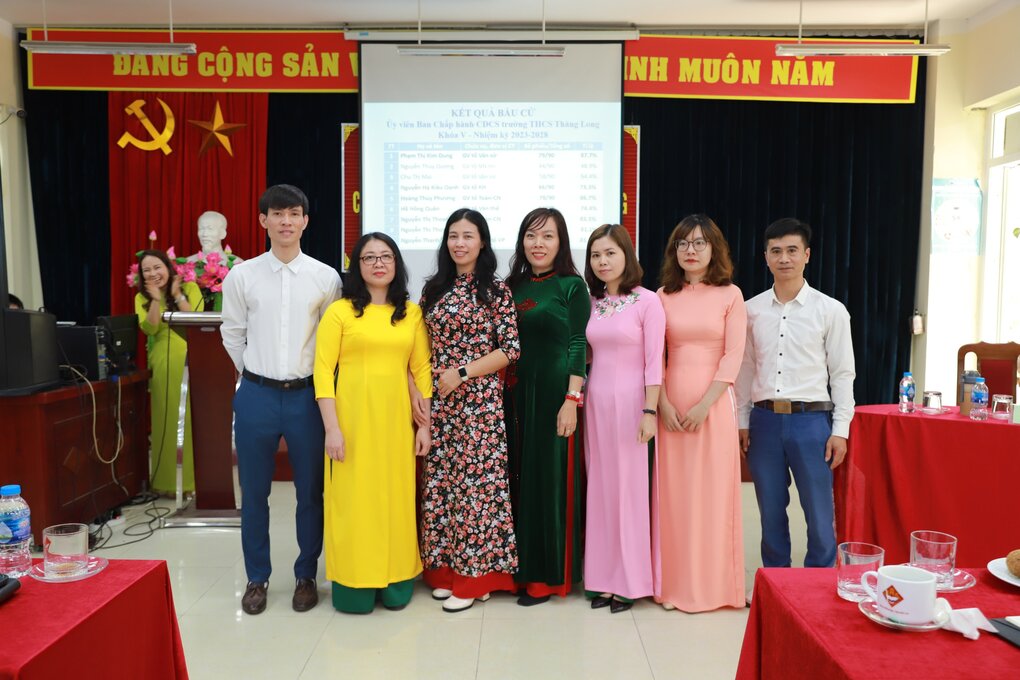 Đại hội Công đoàn Trường THCS Thăng Long nhiệm kỳ 2023- 2028