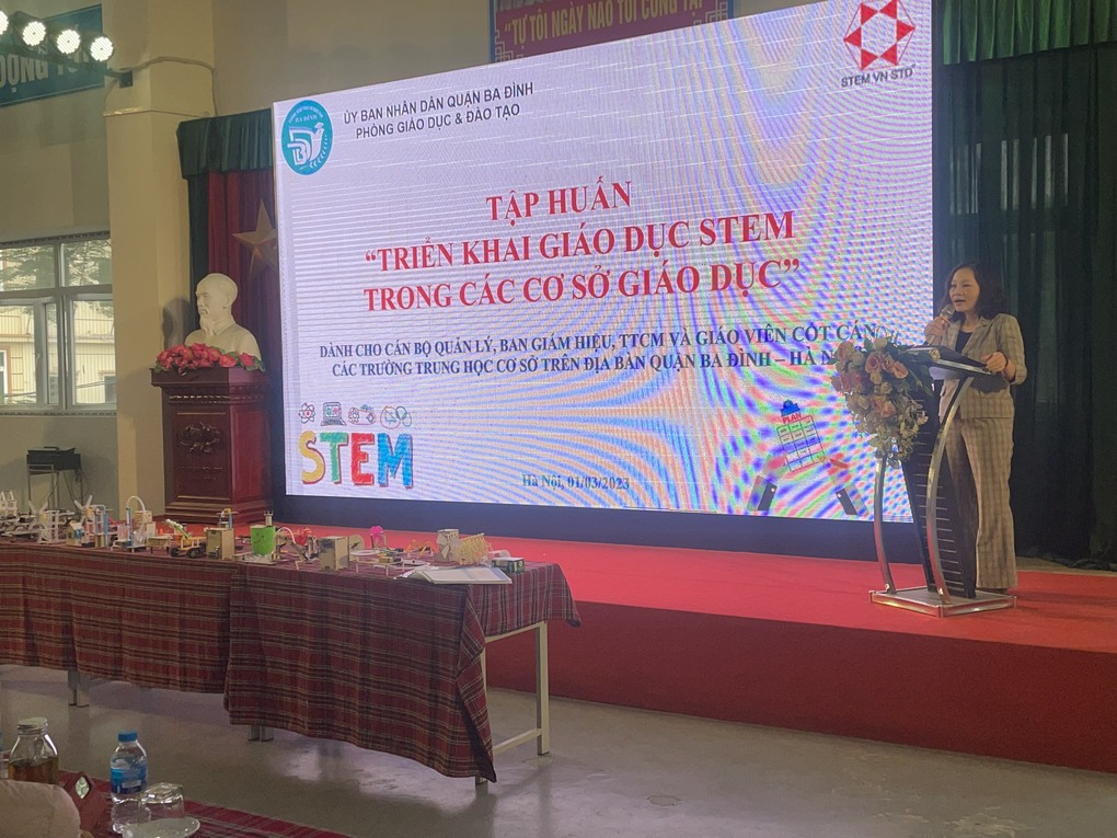 Trường THCS Thăng Long tham gia tập huấn chuyên đề triển khai giáo dục STEM trong các cơ sở giáo dục năm học 2022-2023