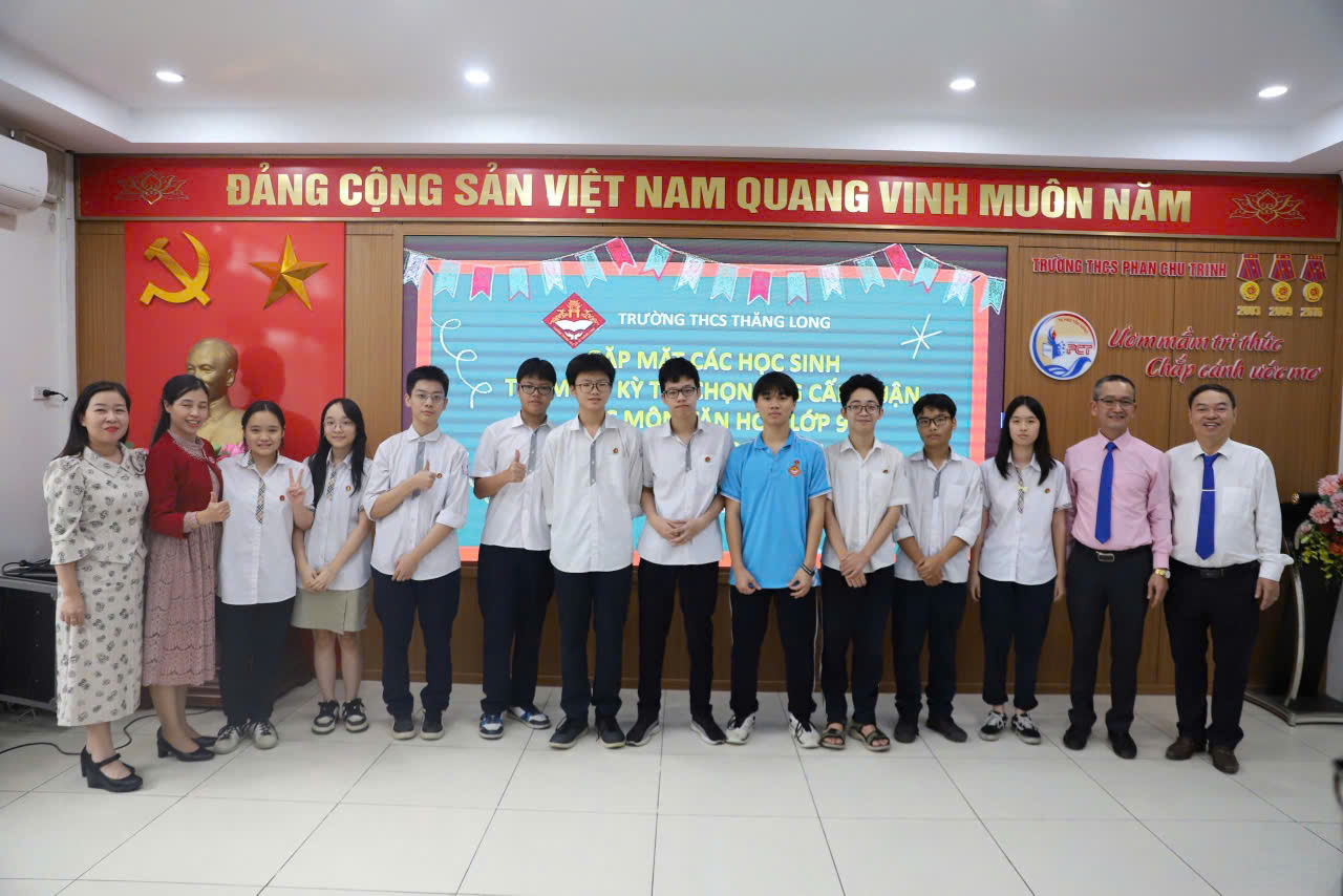 Tổ KHTN trường THCS Thăng Long  đạt thành tích xuất sắc trong công tác bồi dưỡng học sinh giỏi