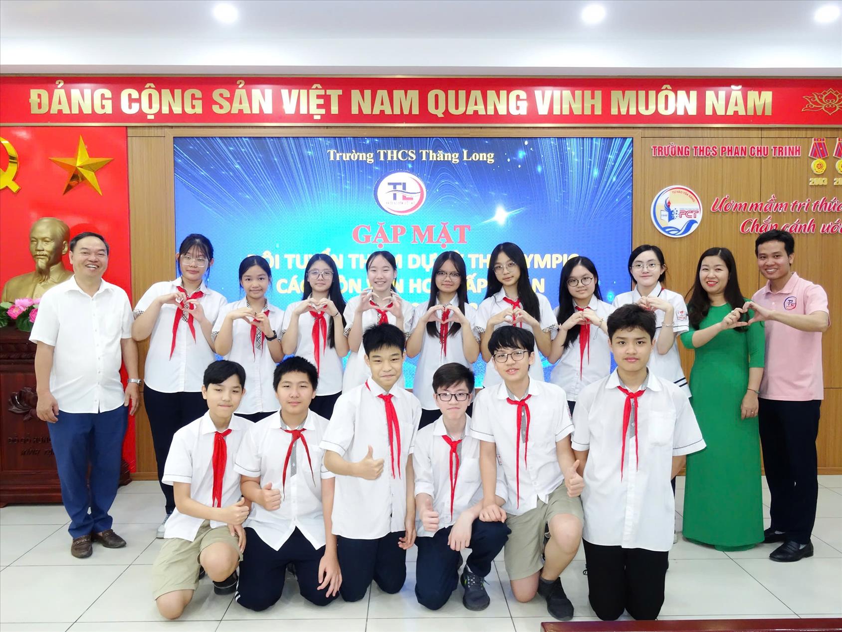 Học sinh THCS Thăng Long - sẵn sàng chinh phục kỳ thi Olympic cấp Quận