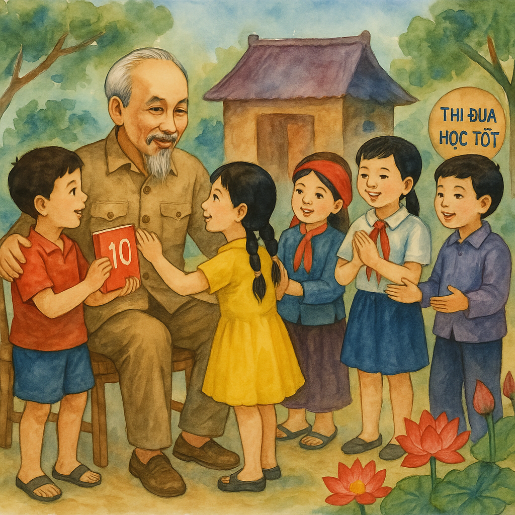 Thành tích của học sinh THCS Thăng Long trong cuộc thi “Bác Hồ với thiếu nhi – Thiếu nhi với Bác Hồ” năm học 2024-2025