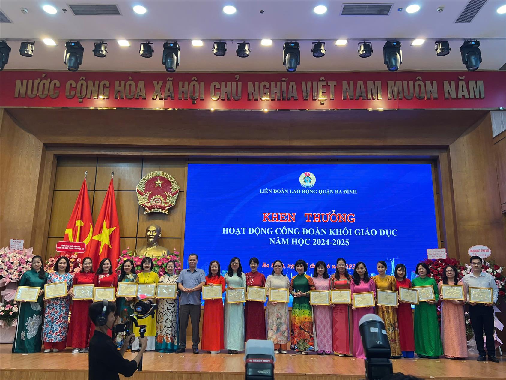 Ba Đình biểu dương Công đoàn khối Giáo dục năm học 2024–2025: Phát huy vai trò, lan tỏa Đoàn kết – Sáng tạo
