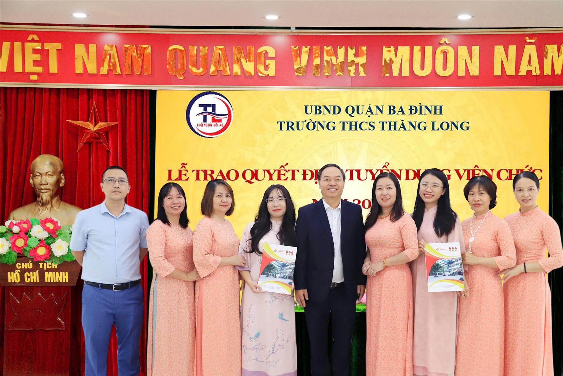 Lễ trao quyết định tuyển dụng viên chức năm 2025 – Trường THCS Thăng Long