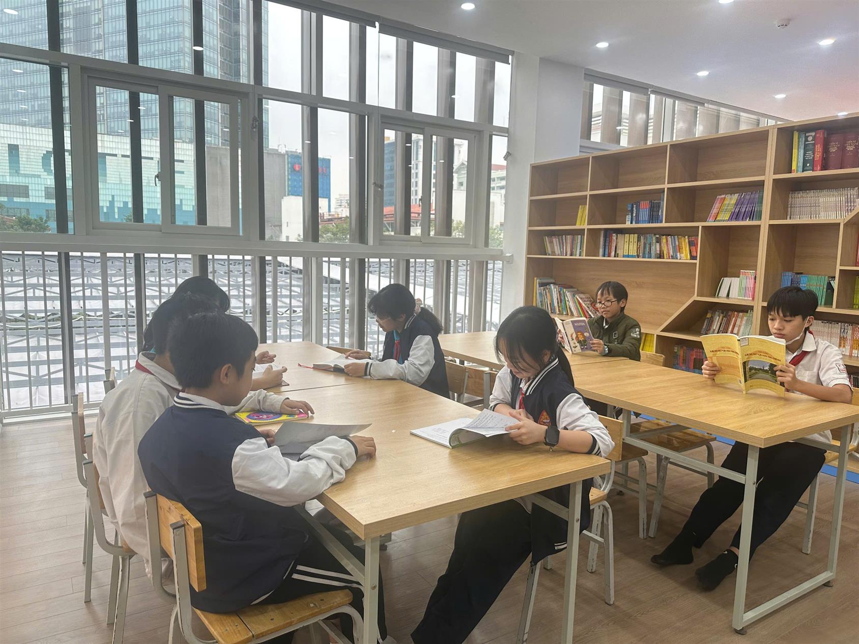 Thư viện trường THCS Thăng Long – hành trình sau hai năm kiến tạo không gian tri thức