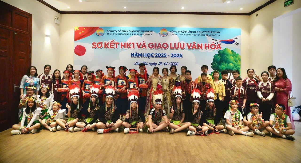 Hoạt động ngoại khoá của tổ Ngoại ngữ trong ngày hội giao lưu ngôn ngữ và văn hoá