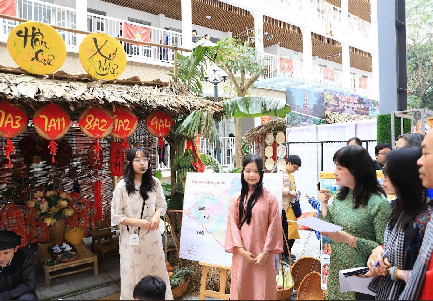 Lễ hội văn hóa dân gian – Sắc xuân truyền thống tại trường THCS Thăng Long