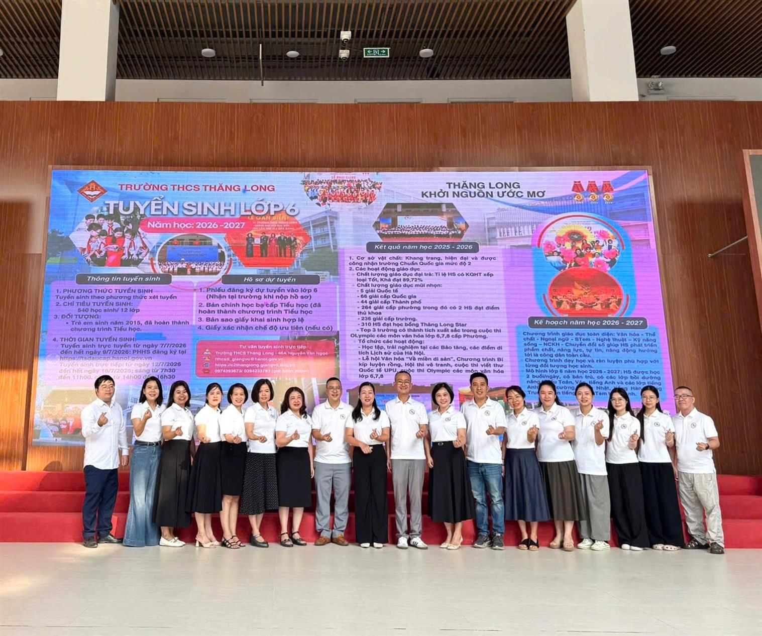 Trường THCS Thăng Long tuyển sinh lớp 6 – Khởi đầu hành trình mới