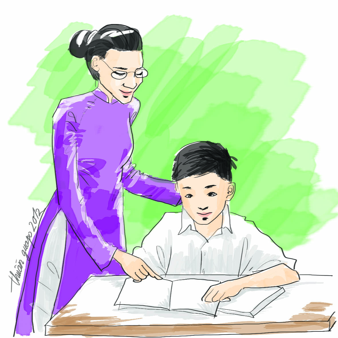 GIẢI NHẤT XÃ LUẬN: LỚP 8B: NGƯỜI LÁI ĐÒ