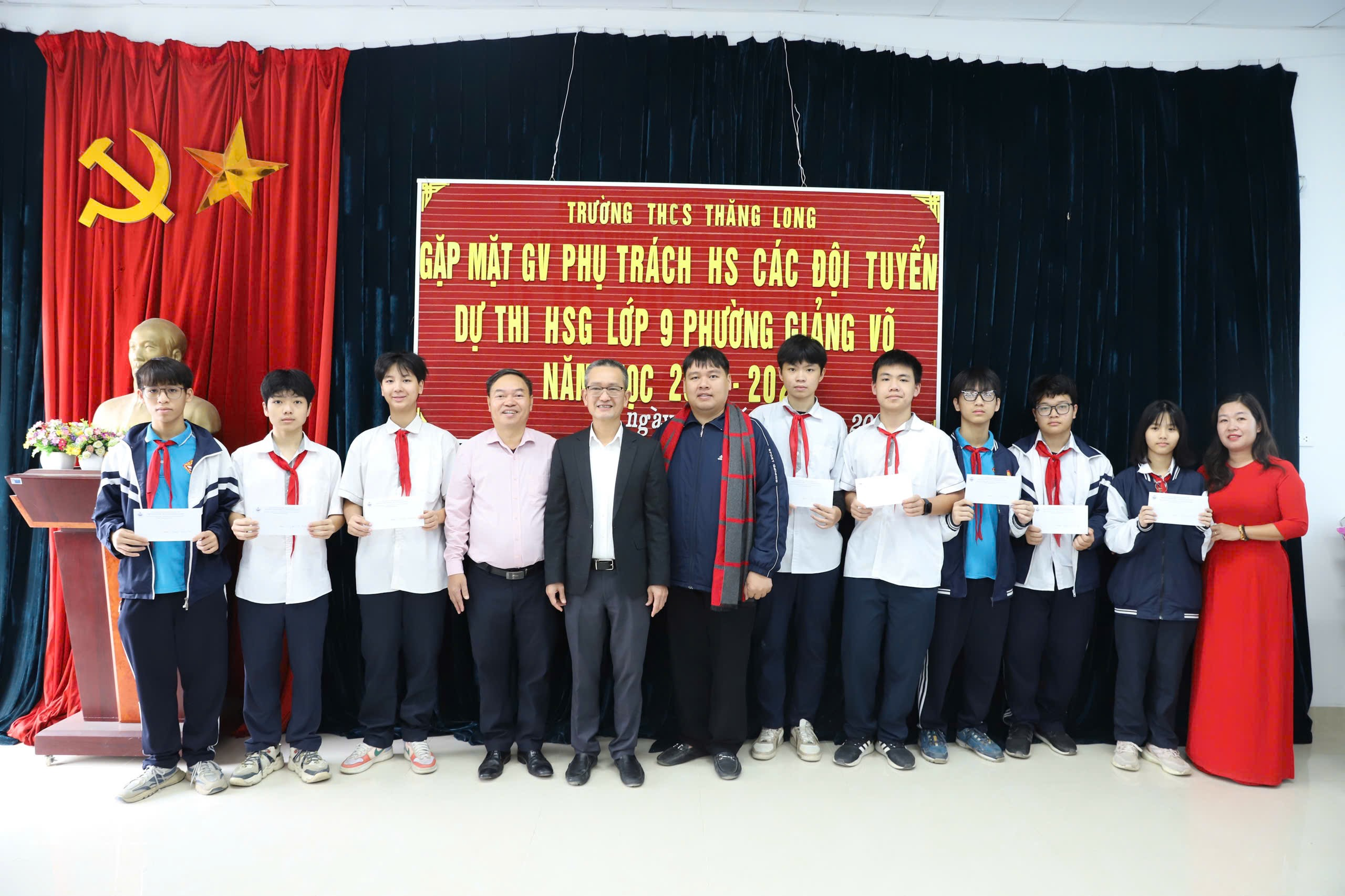 A group of people posing for a photoAI-generated content may be incorrect.