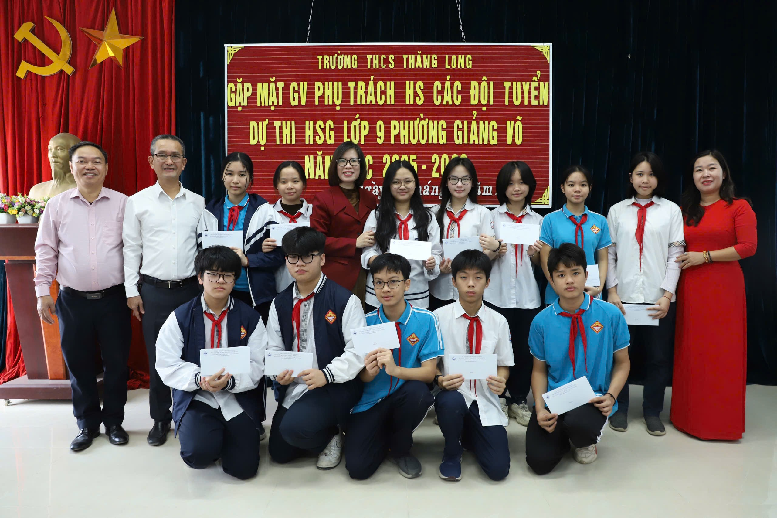 A group of people posing for a photoAI-generated content may be incorrect.