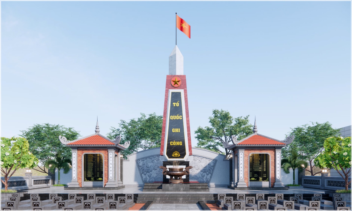 Thiết kế, thi công Đài Tưởng Niệm - Nam Cát, Nam Đàn, Nghệ An - An House