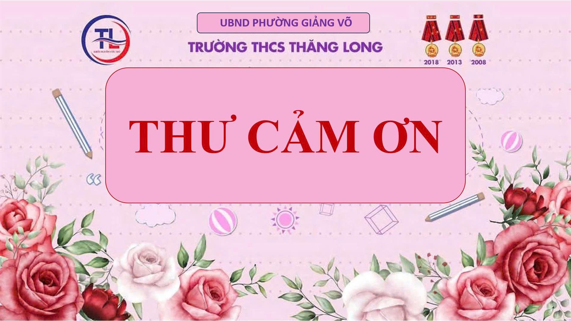 Thư cảm ơn
