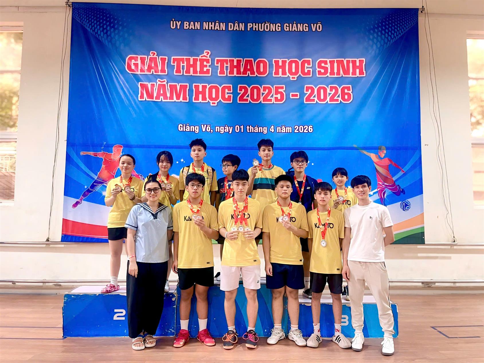 Giải thể thao học sinh cấp Phường - Môn cầu lông